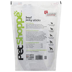 PetShoppe Palitos carne seca para perro, ideal para entrenamiento con trozos fáciles de dividir.