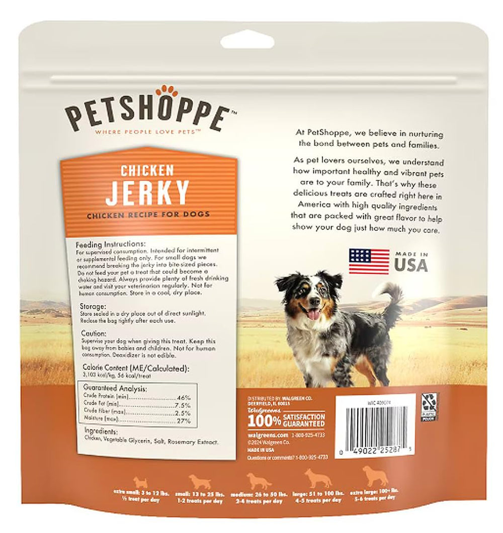 PetShoppe Pollo tiras bolsa abierta: recompensa sabrosa para masticar