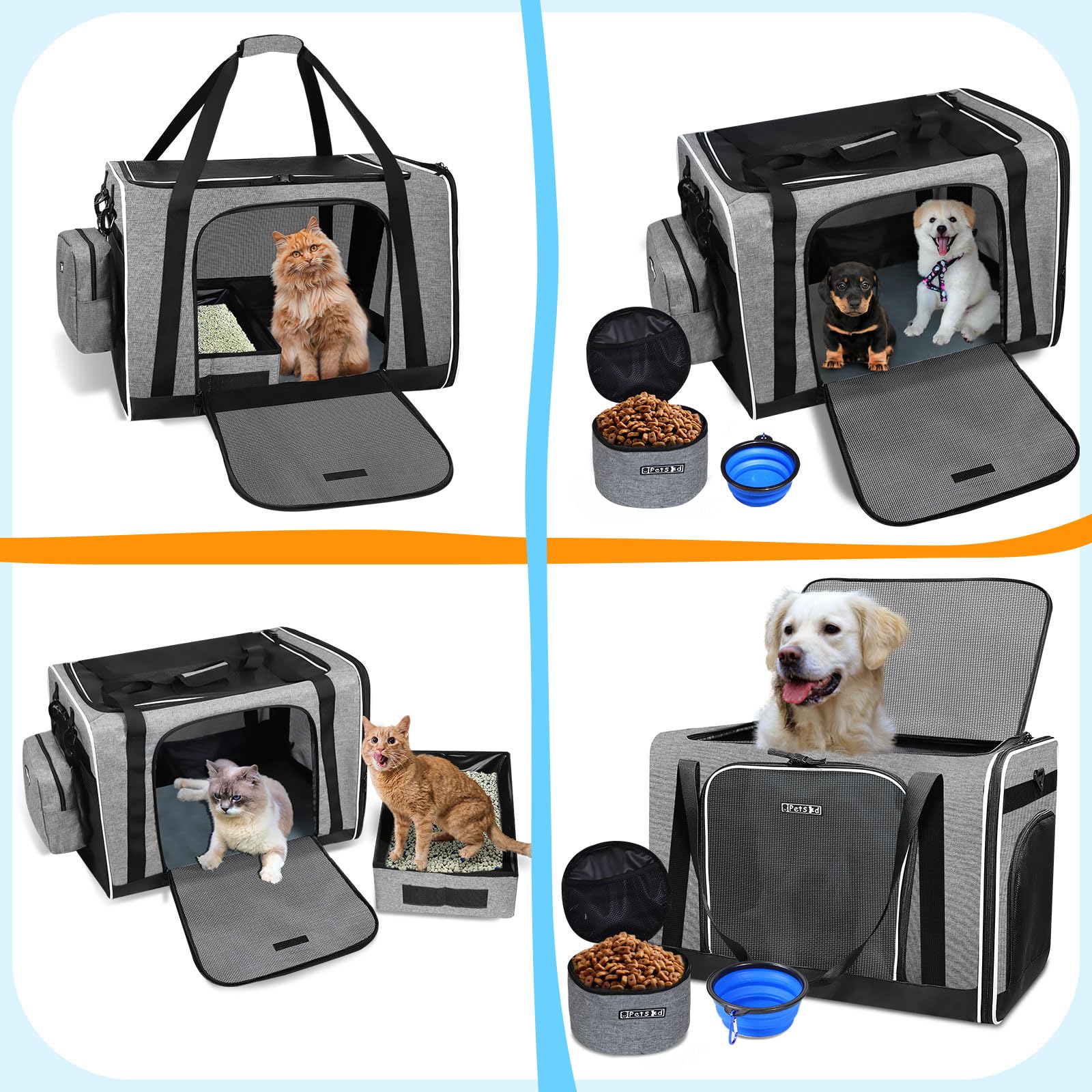 Accesorios de viaje Petskd: cuenco plegable para bebida y comodidad.