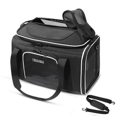 Portador Petskd con ventilación de cinco lados para mayor comodidad.