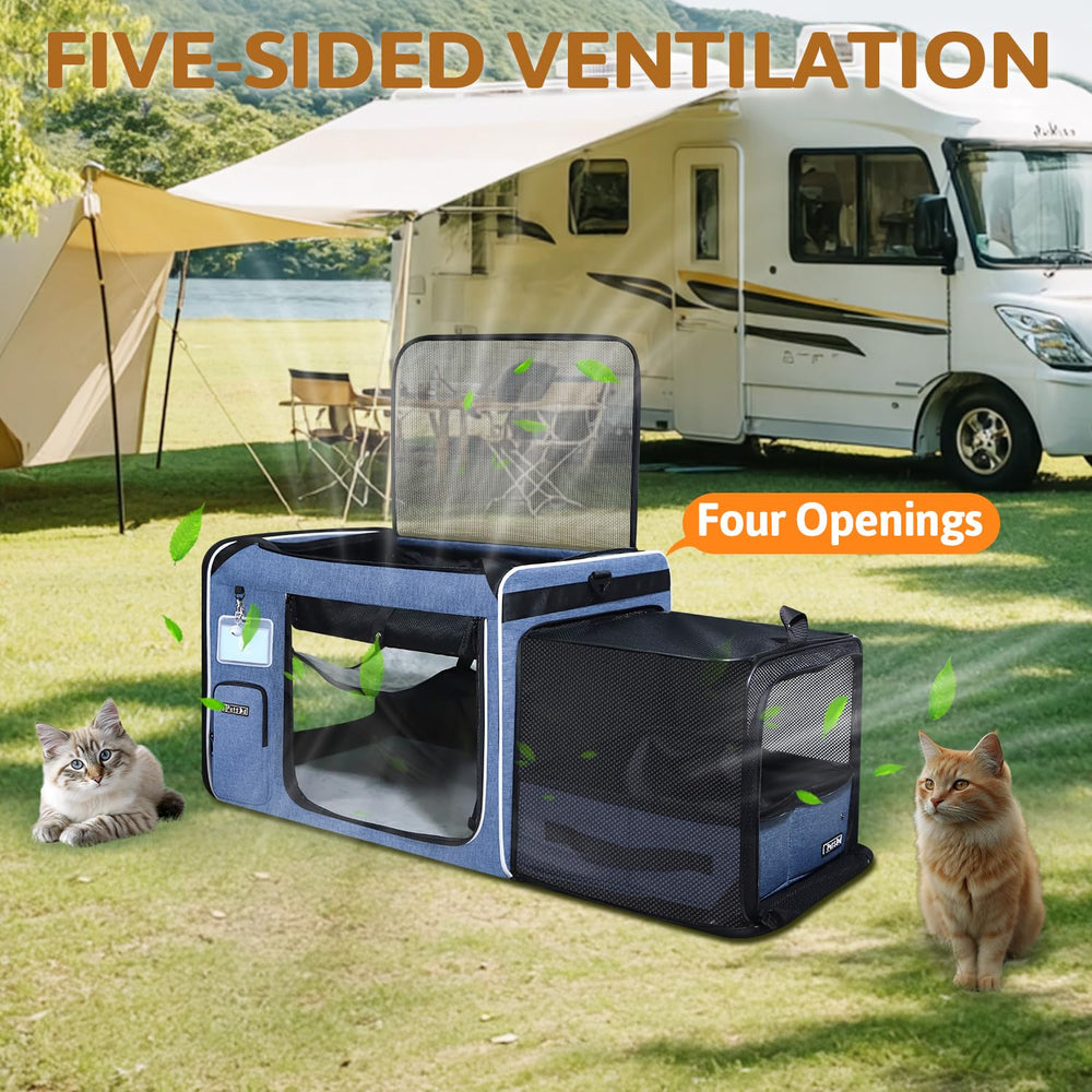 Petskd transportín gato suelo desmontable impermeable para limpieza fácil