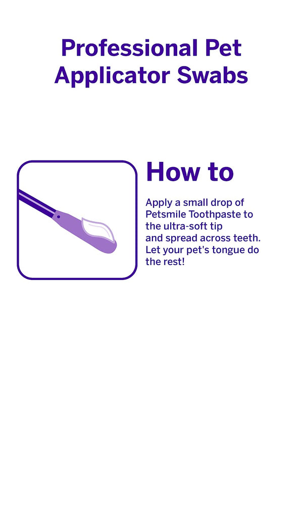 Petsmile aplicador de tacto suave para encías sensibles.