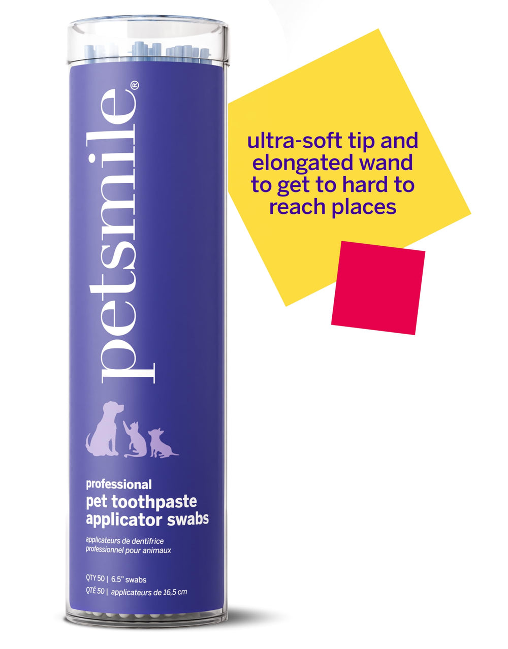 Petsmile aplicadores de pasta dental reutilizables para limpieza rápida y constante.