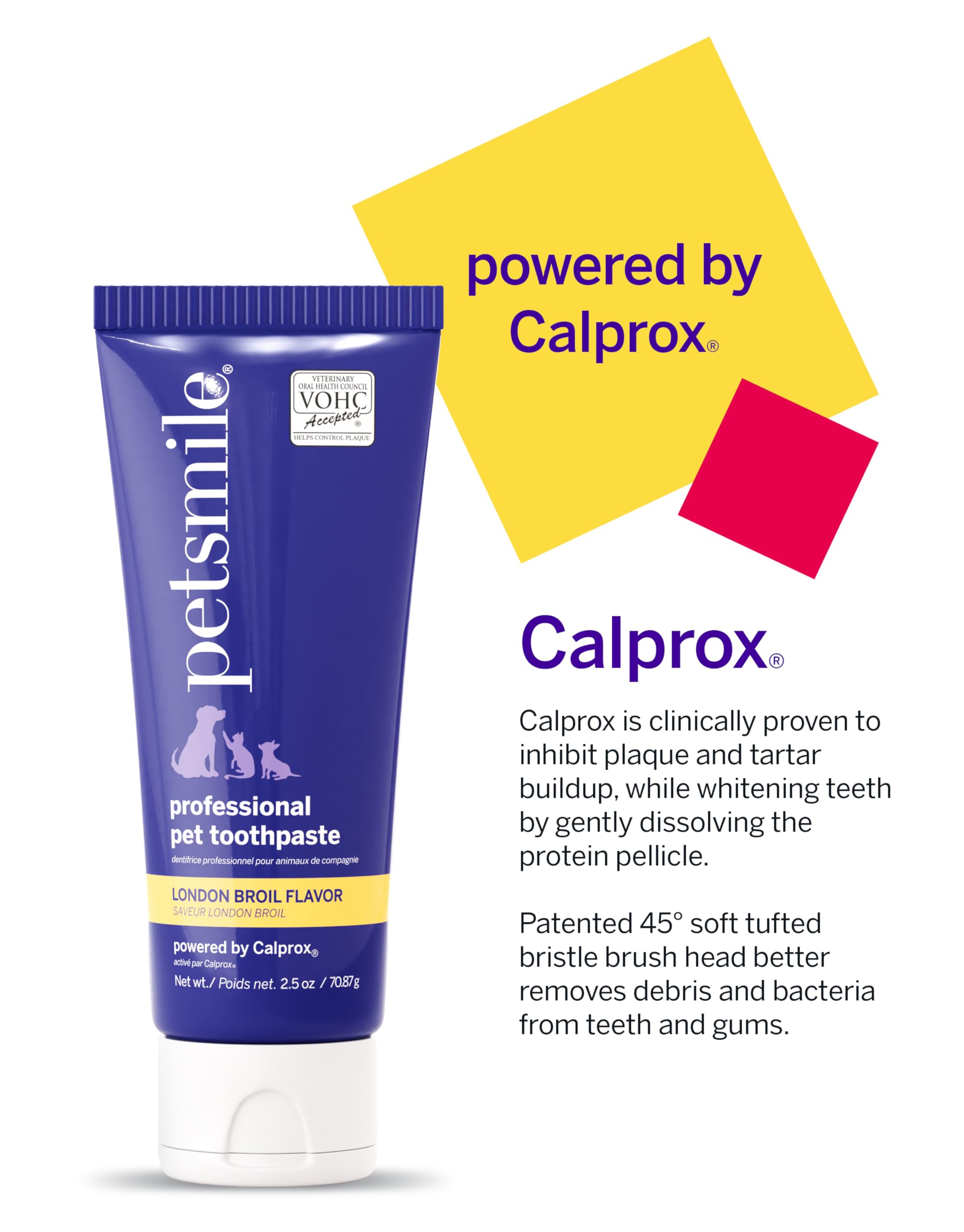 Petsmile Calprox, fórmula para reducir placa y sarro suavemente.