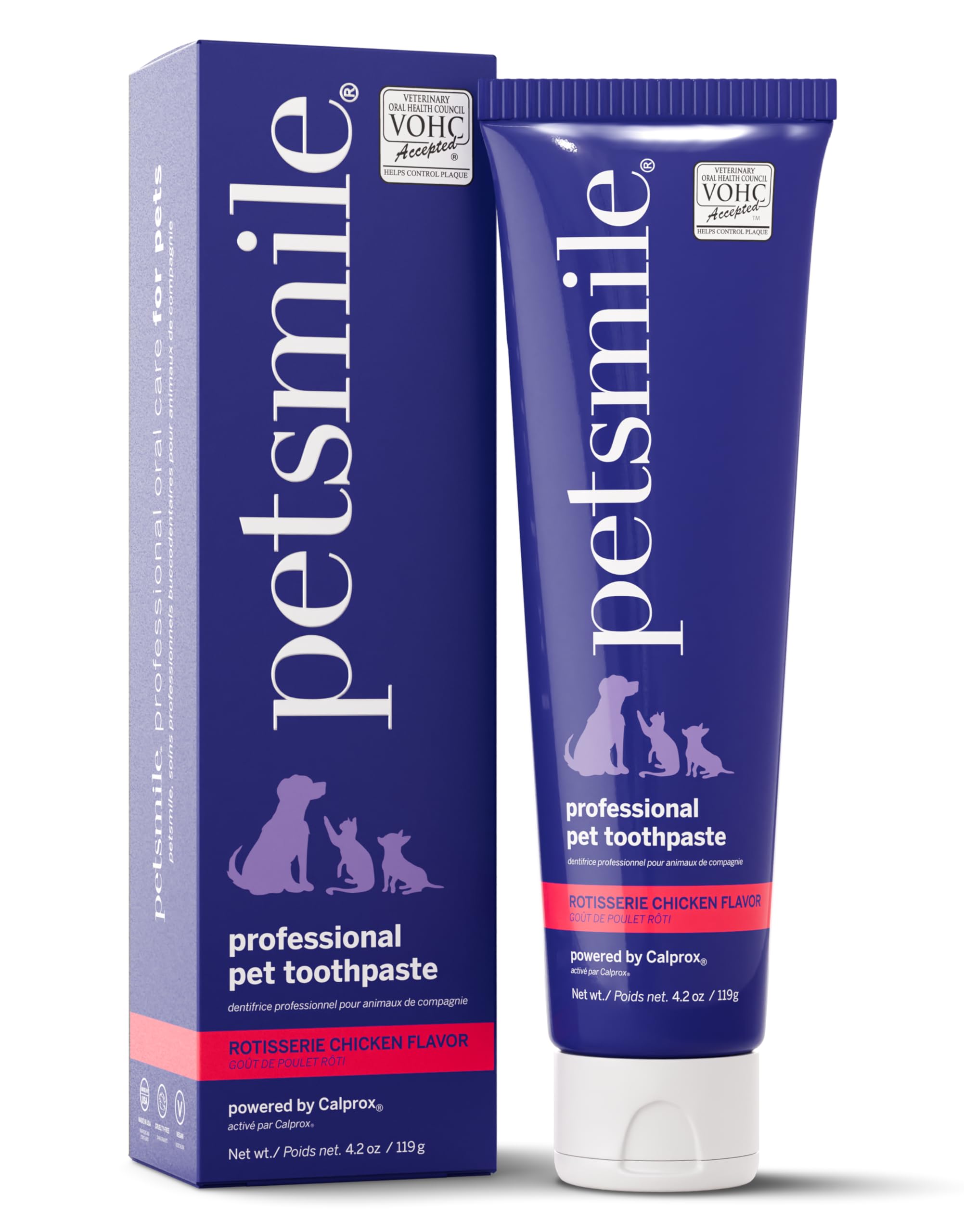 Pasta dental profesional Petsmile para mascotas, ideal para higiene oral diaria.
