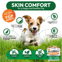 Golosinas de Petsology para piel irritada y alivio suave.