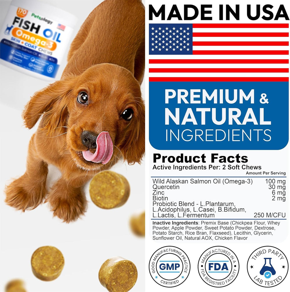 Petsology Fórmula veterinarios Omega3 para perros, mejor absorción.
