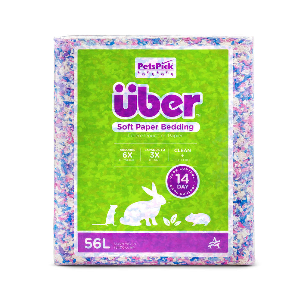PETSPICK Cama de papel sin polvo, textura suave, ideal para jaulas limpias.