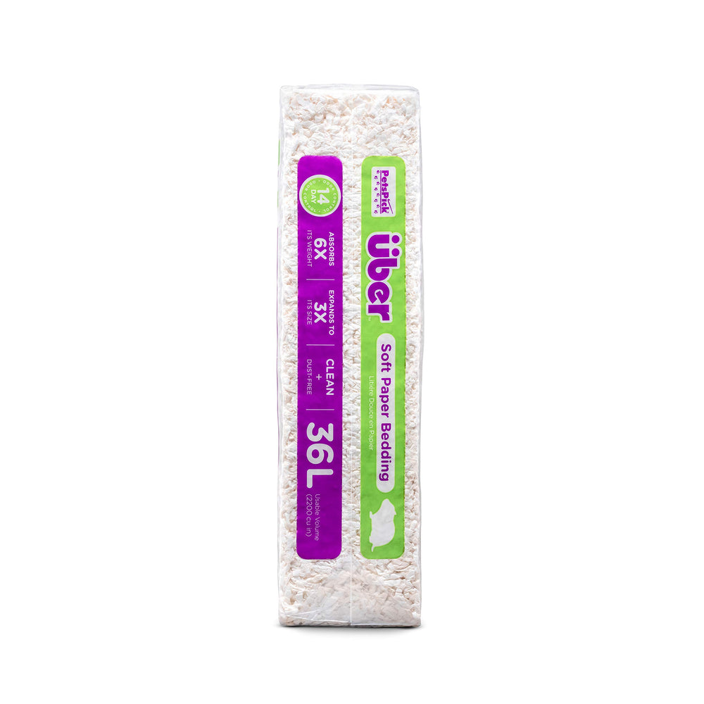 PETSPICK Uber Soft Paper Bedding primer plano de absorción que mantiene limpio