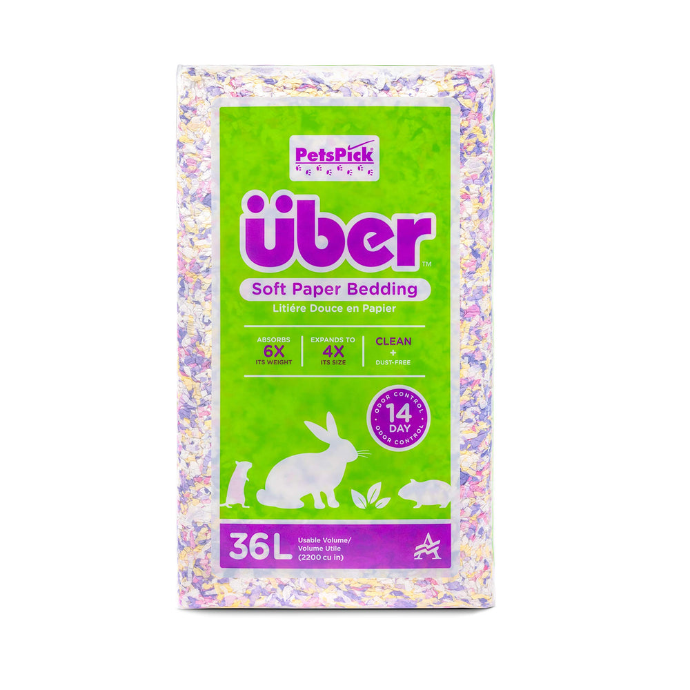 PETSPICK confeti pastel, cama de papel suave para roedores y conejos.