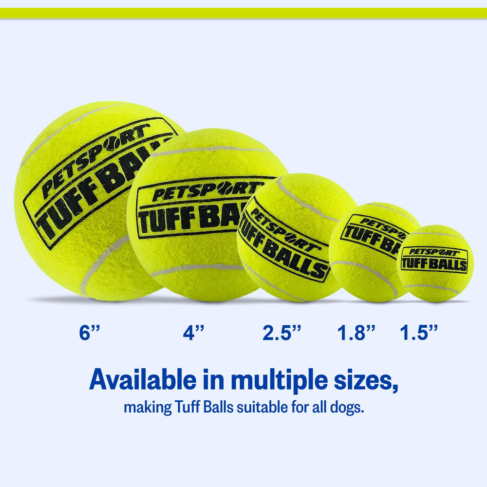 PetSport Bola Tuff gigante con tinte estable, no mancha alfombras.
