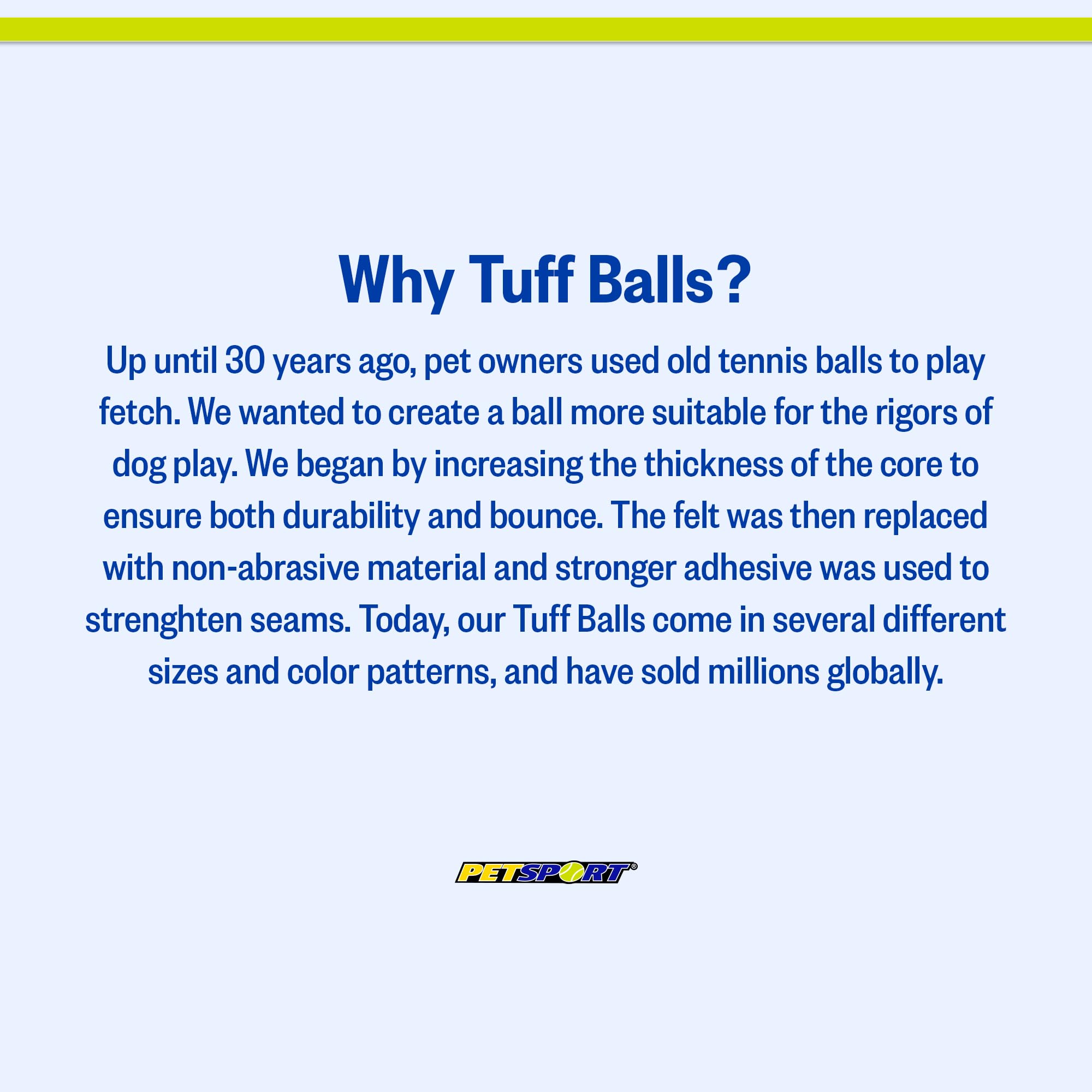 Pelotas para perros pequeños: PetSport Jr Tuff Ball, juego y diversión segura.