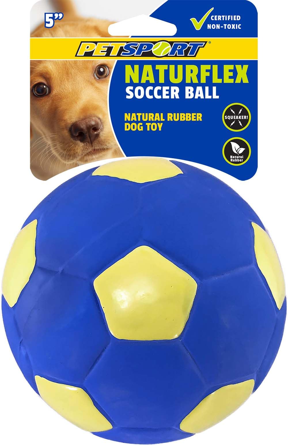 PetSport Naturflex textura látex natural para juego duradero.