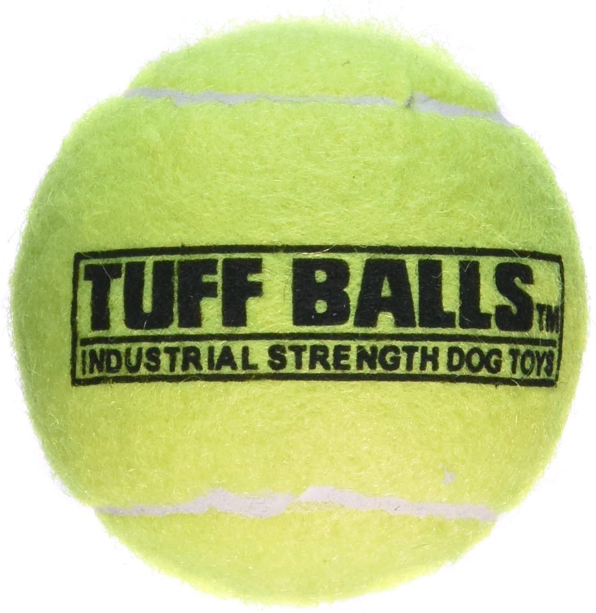 Pelota de tenis PetSport Tuff Ball mediana para juego activo y dientes sanos.