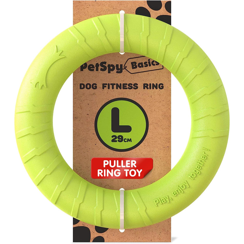 PetSpy anillo de entrenamiento para perros, ideal para ejercicios de agarre y carrera.