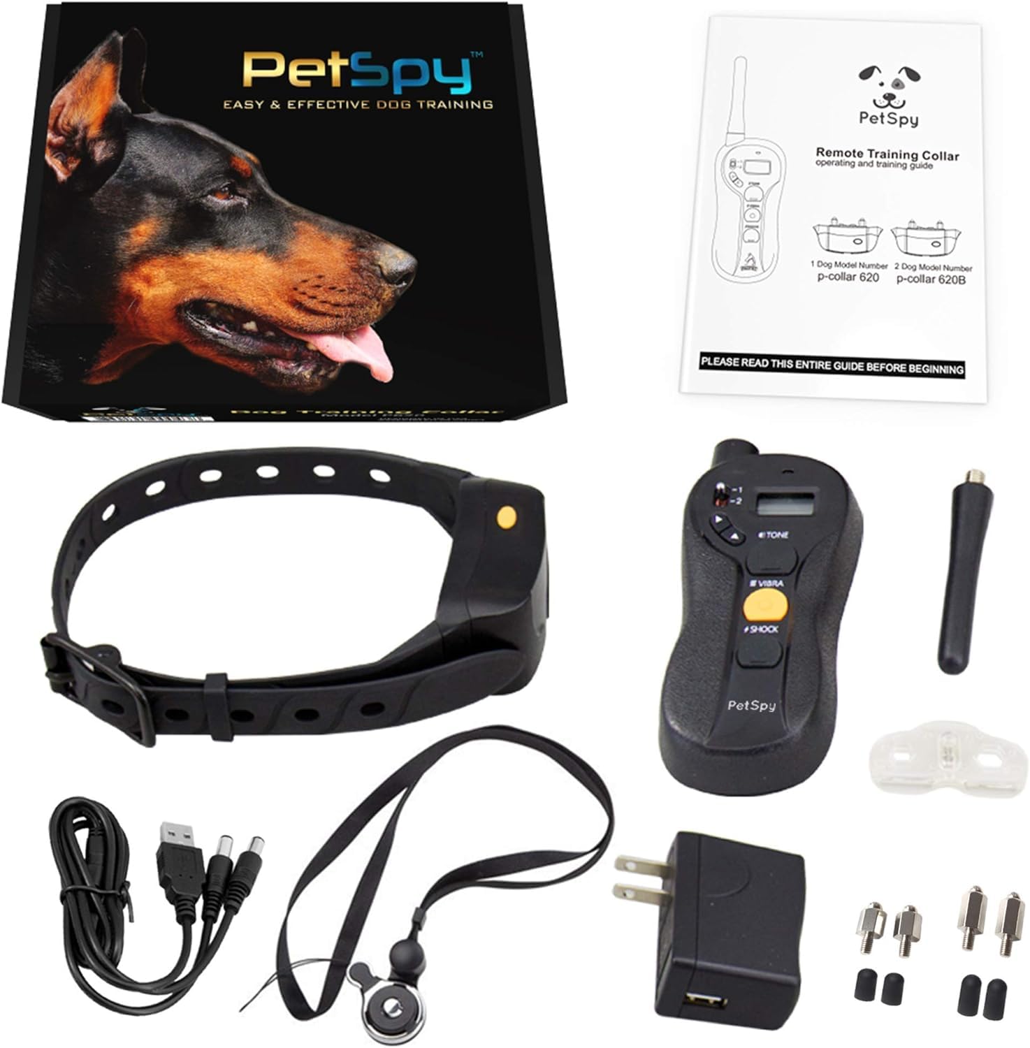 PetSpy collar con alcance de hasta 650 yardas para entrenamiento al aire libre.
