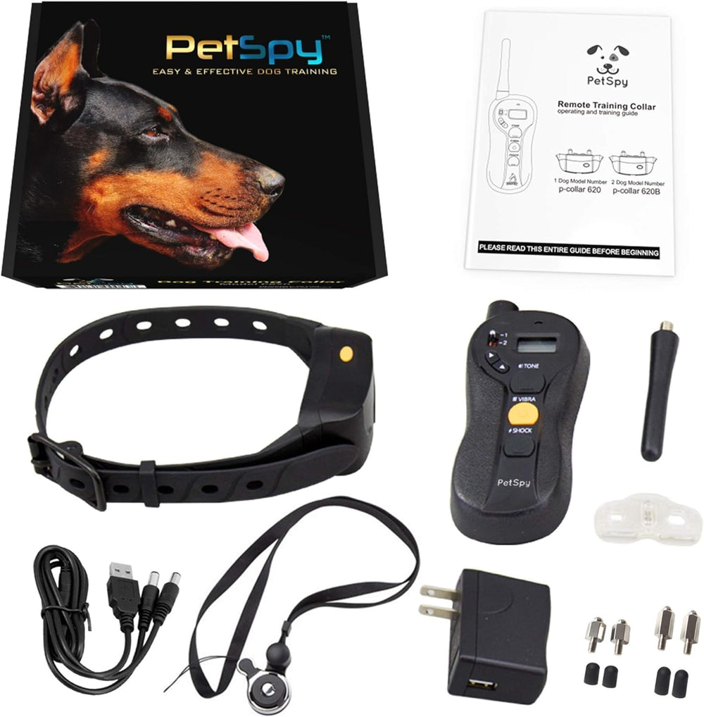 PetSpy collar con alcance de hasta 650 yardas para entrenamiento al aire libre.