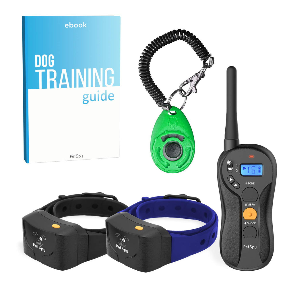 PetSpy P620 collar de entrenamiento con vibración para obediencia suave y control amable.