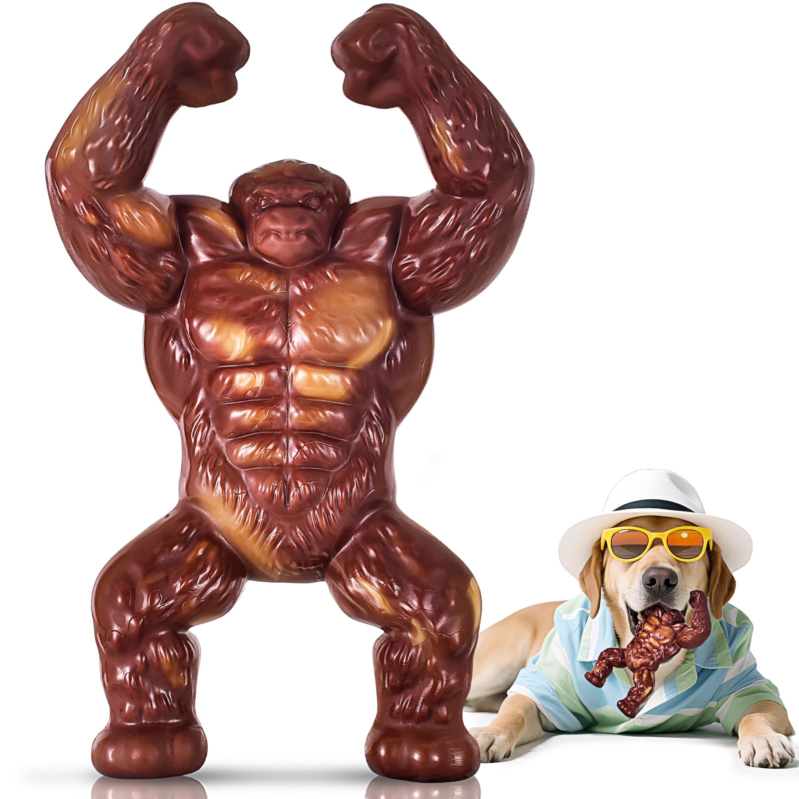 PETSTA Juguete Indestructible para Perro Grande, masticación prolongada y resistente