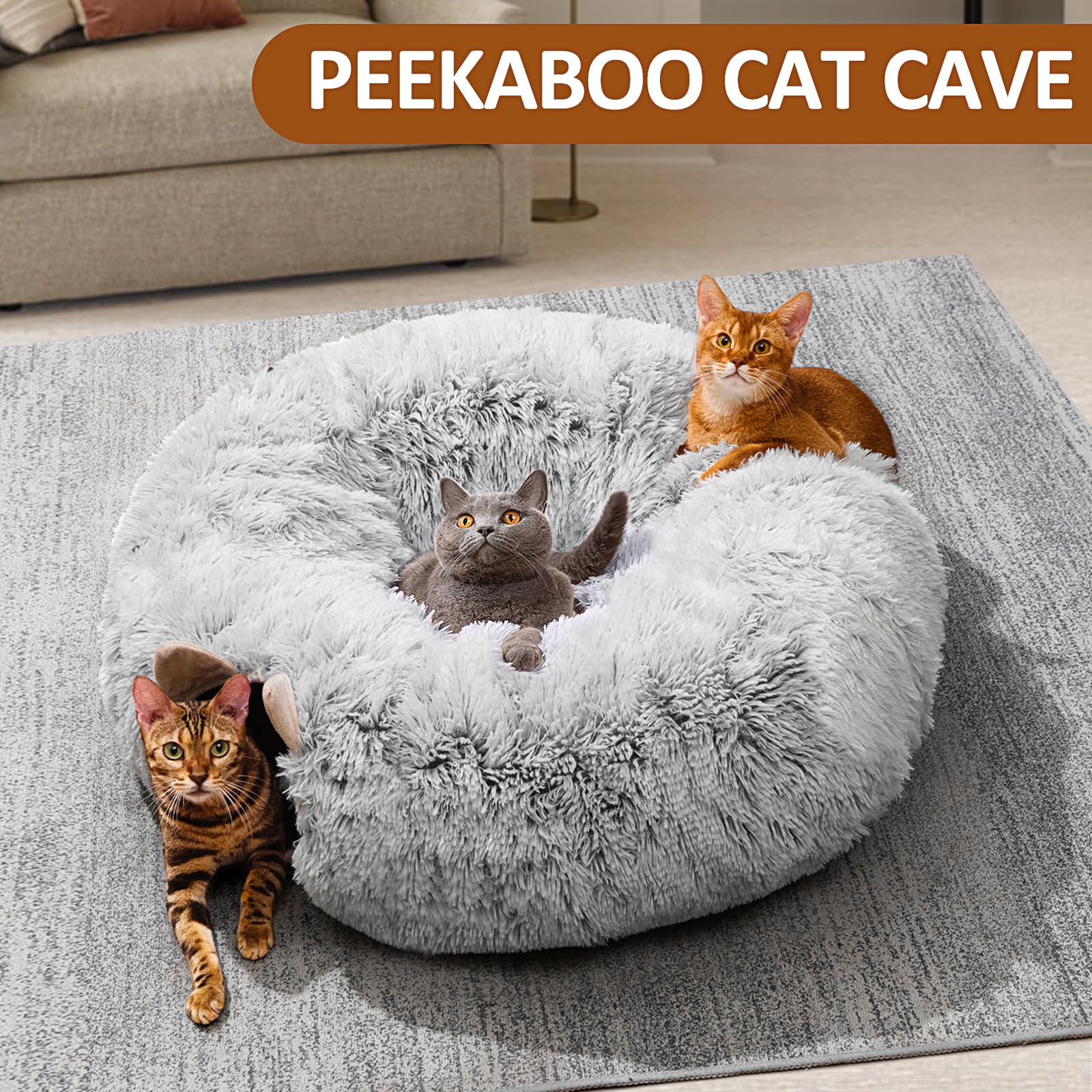 PETSTA tunel gato compacto portable, se guarda fácilmente y no ocupa mucho espacio.