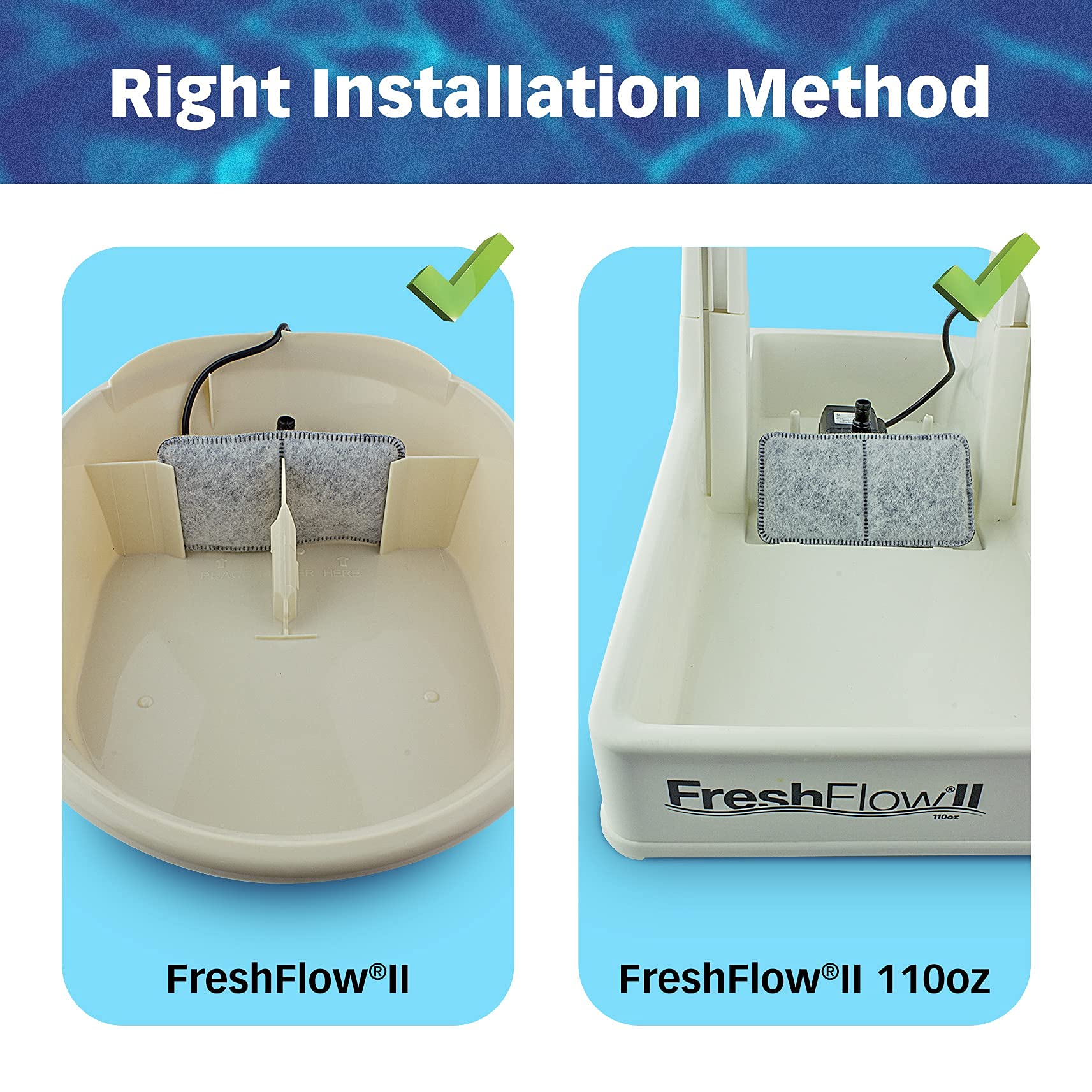PET STANDARD reemplazo recomendado cada 2 a 4 semanas para Petmate Fresh Flow