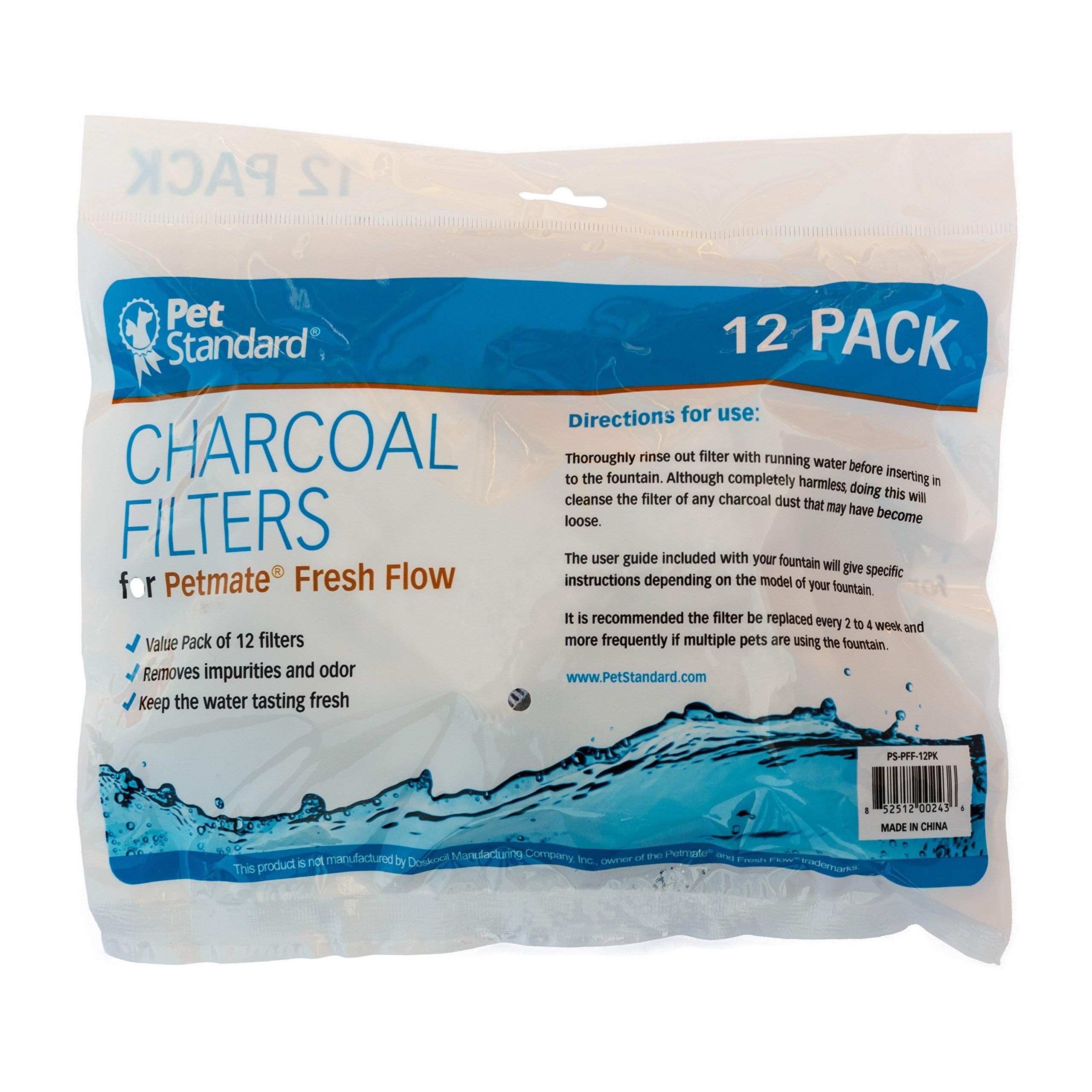 PET STANDARD filtro con carbón activado, reduce olores en Petmate Fresh Flow