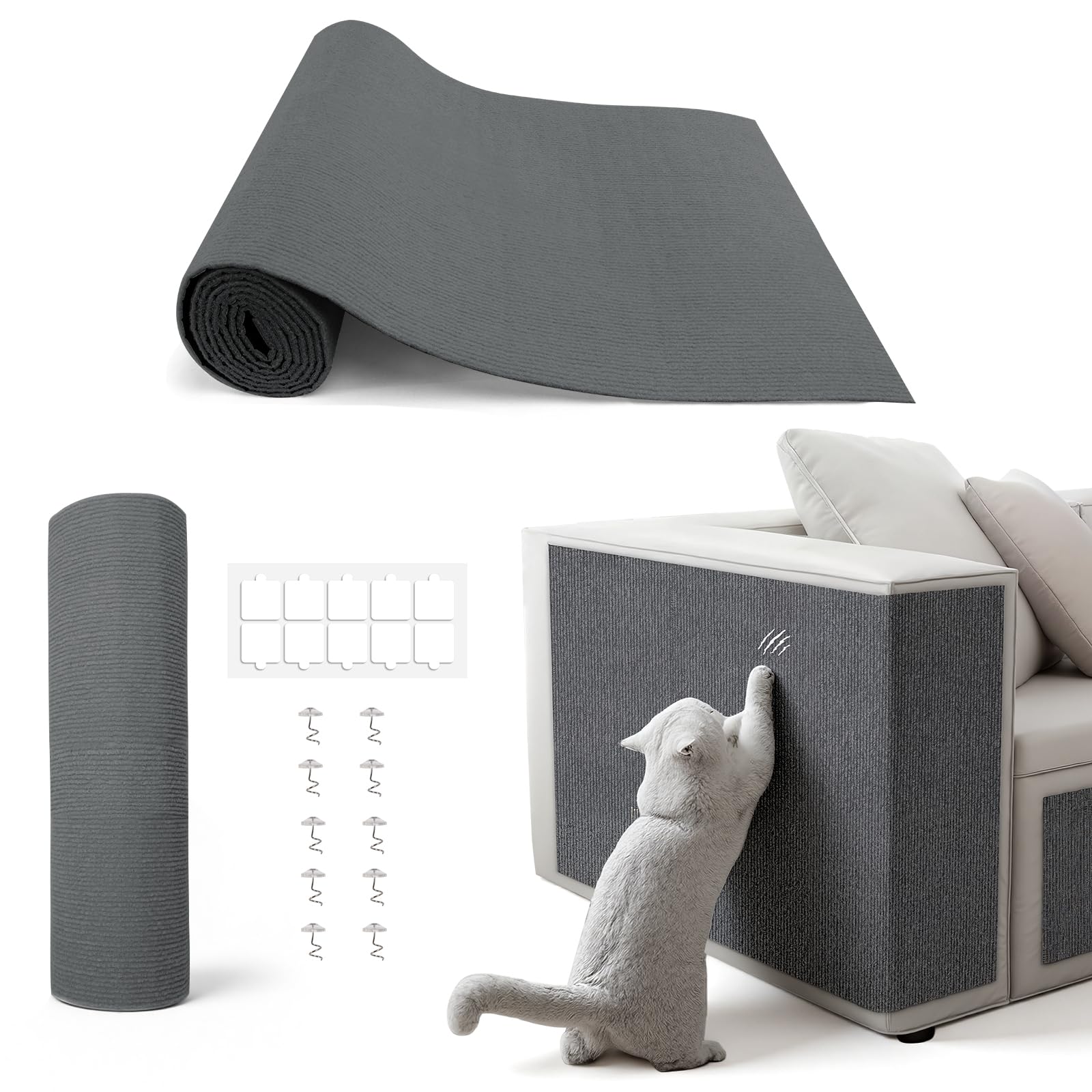 PETSWEET protector rasca-gatos para sofá; protege muebles ante el rascado