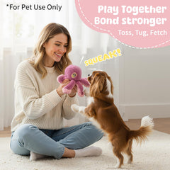 PETSWEET Pulpo con chirrido estimula la curiosidad durante el juego