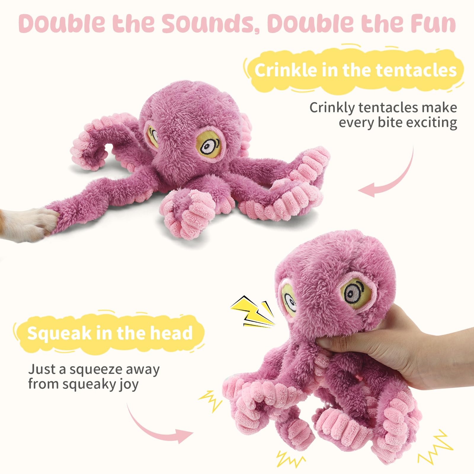 PETSWEET Pulpo lavable a máquina para limpiezas rápidas