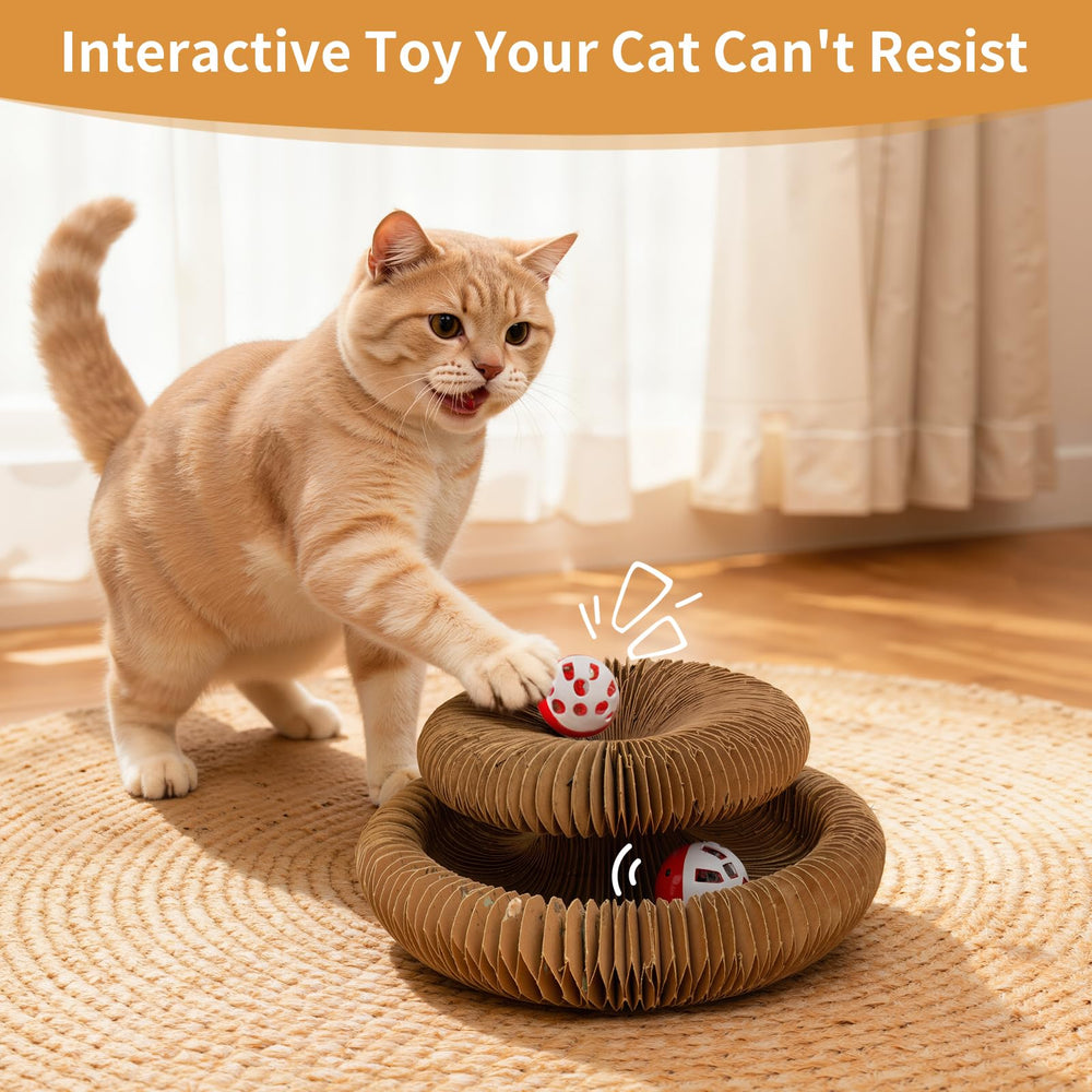 PETSWEET rascador-gato-cartón material seguro y resistente para gatos.