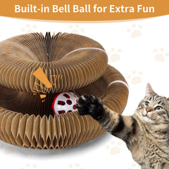 PETSWEET rascador-gato-cartón diseño modular para espacios pequeños.