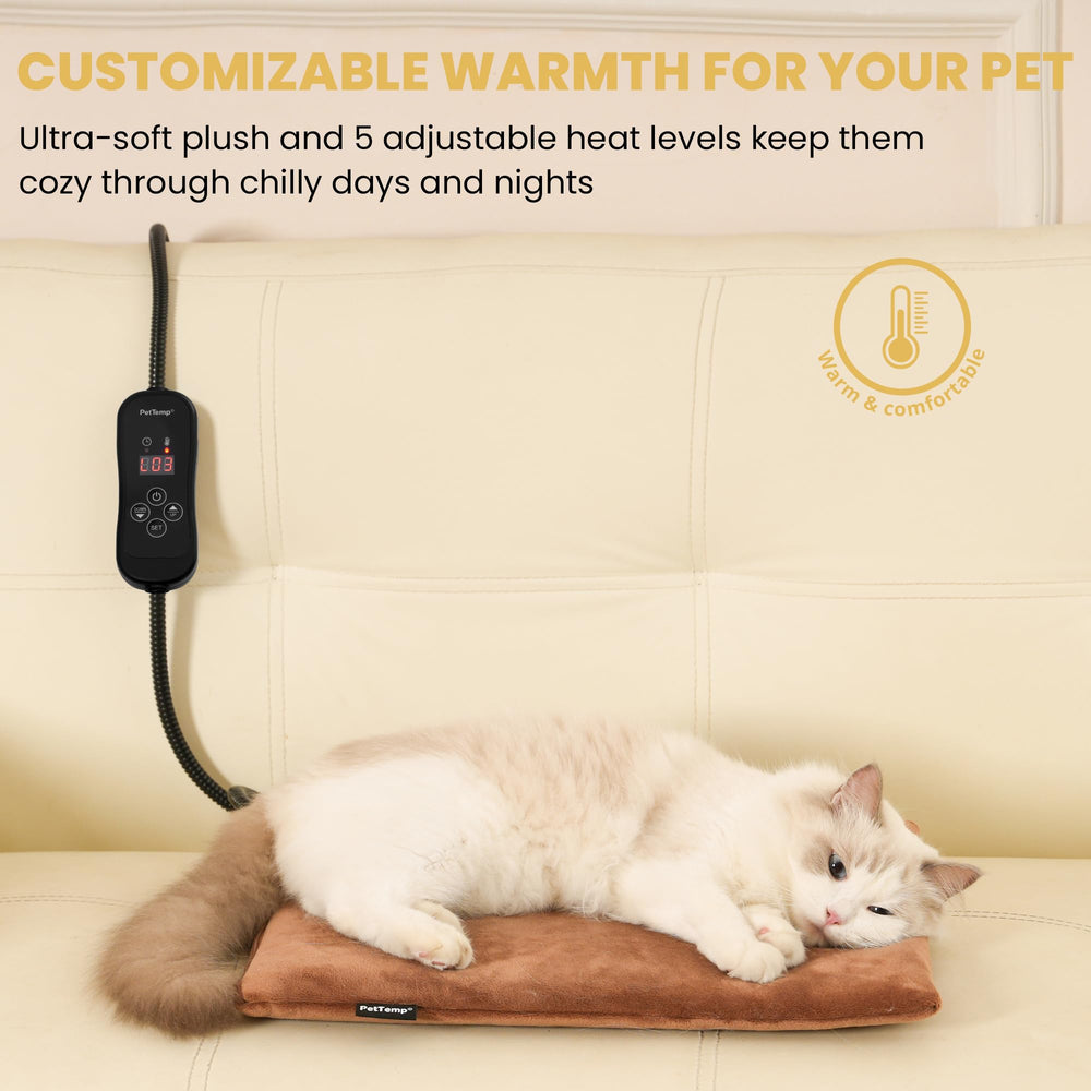 PetTemp almohadilla para gatos con temporizador para sesiones seguras