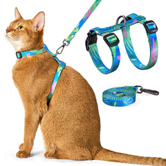 PetThem arnés para gato a prueba de escapes, seguridad durante paseos activos.