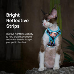 PetThem arnés felino con diseño ergonómico en el área del cuello.