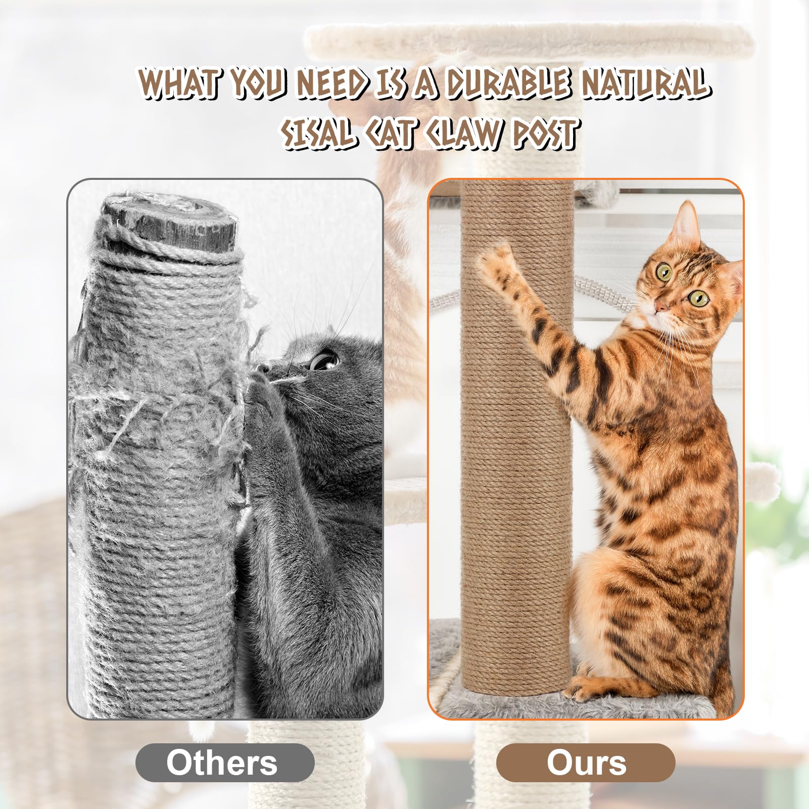 PETUOL: accesorios para torre de gatos, compatibles con uso en interiores.