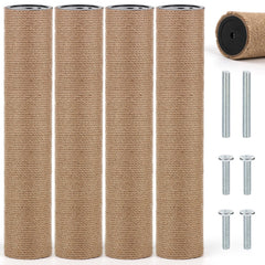 PETUOL: poste de repuesto para rascado con tornillos M8, ideal para gatos de interior.