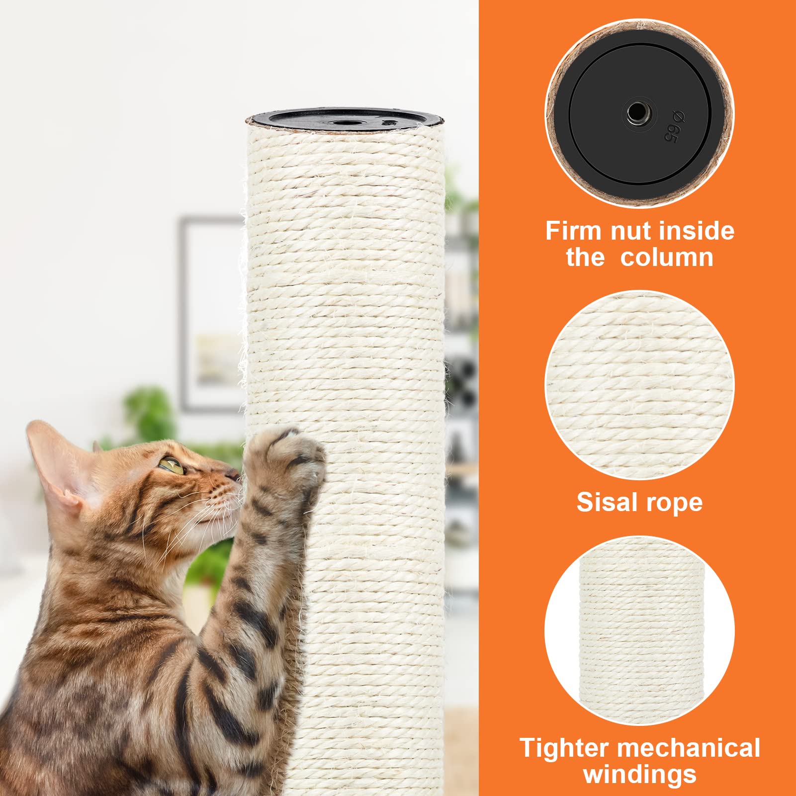 PETUOL raspador de sisal fortalece uñas y reduce desgaste de muebles
