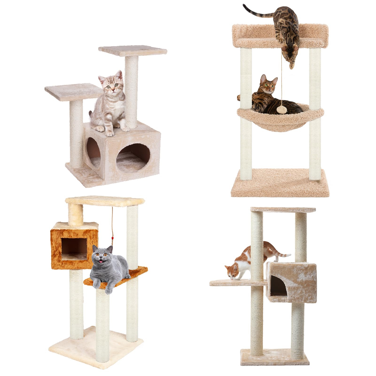 PETUOL torre de juego para gatos promueve ejercicio y diversión dentro de casa