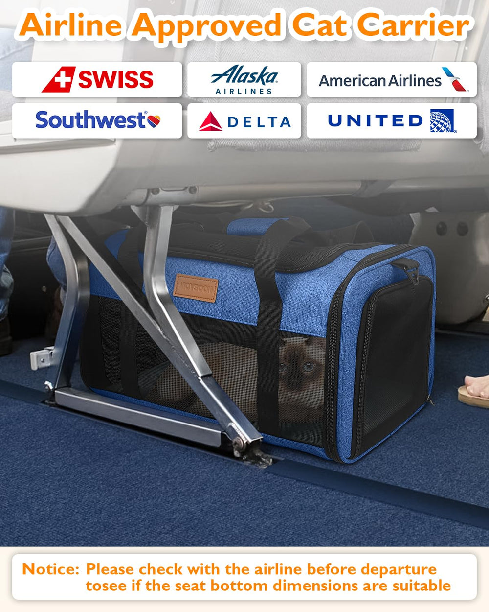 PETUX transportín con acceso superior para colocar y revisar al animal.