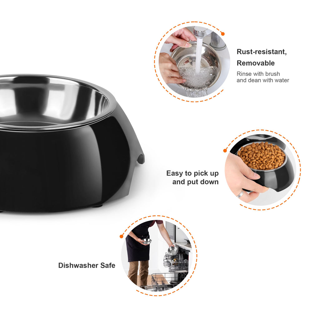 PetVillage cuencos desmontables para lavado, limpieza rápida.