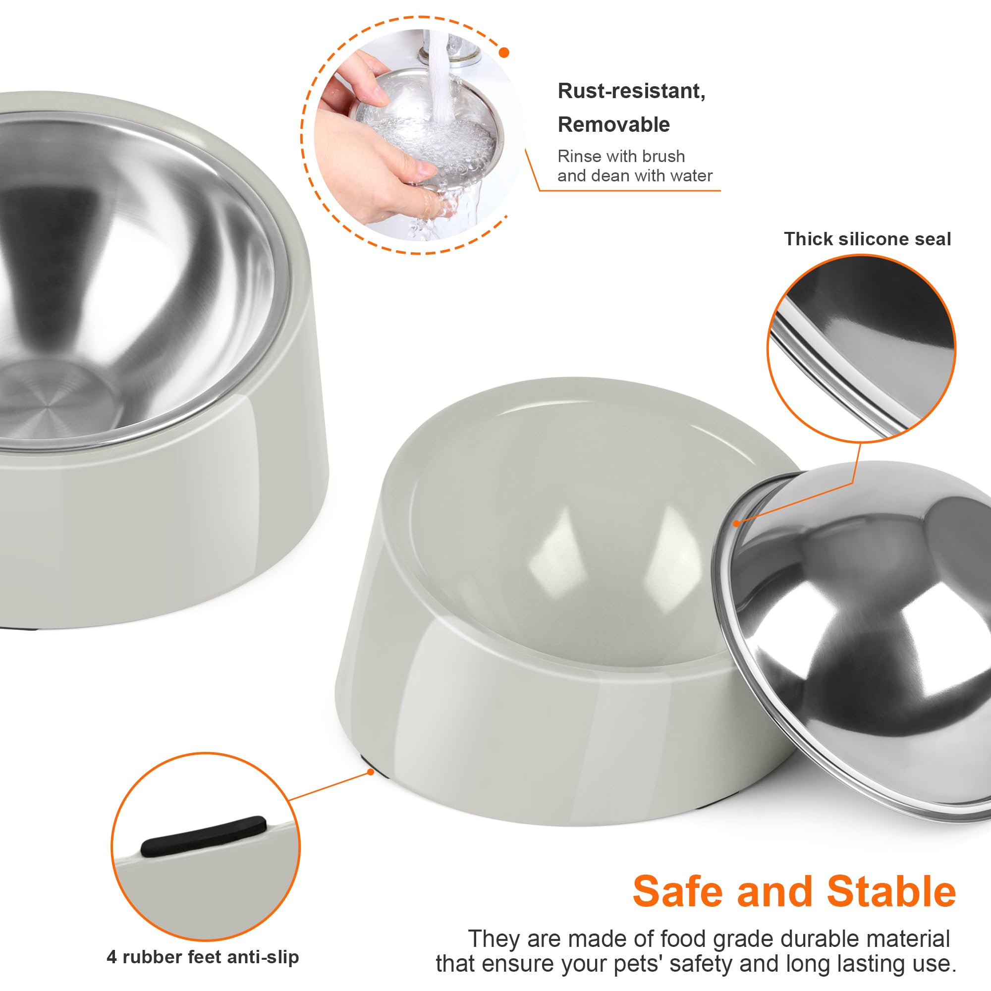 Petvillage diseño ergonómico facilita el uso diario y reduce derrames.
