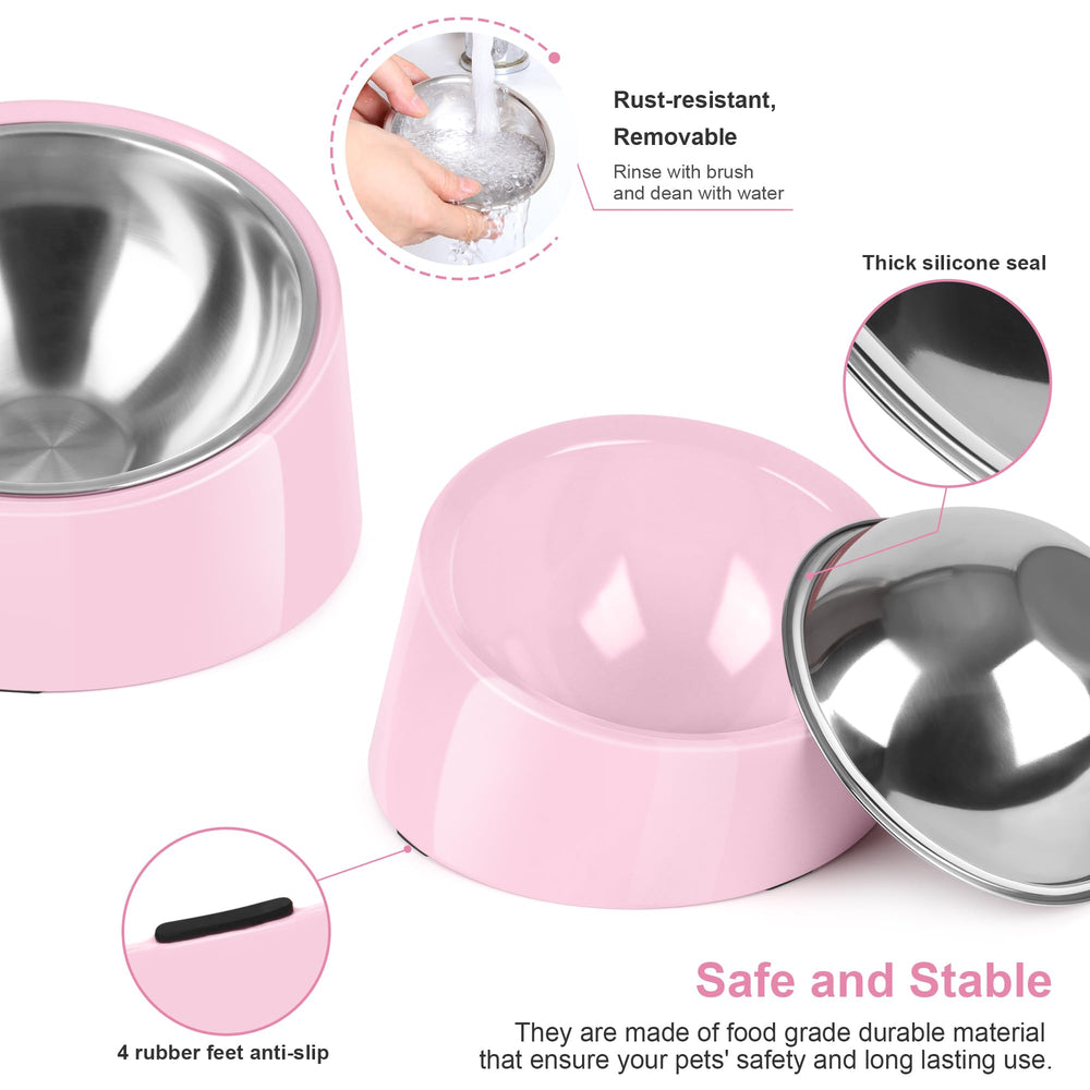 Petvillage diseño rosa elegante mejora la experiencia de comer.