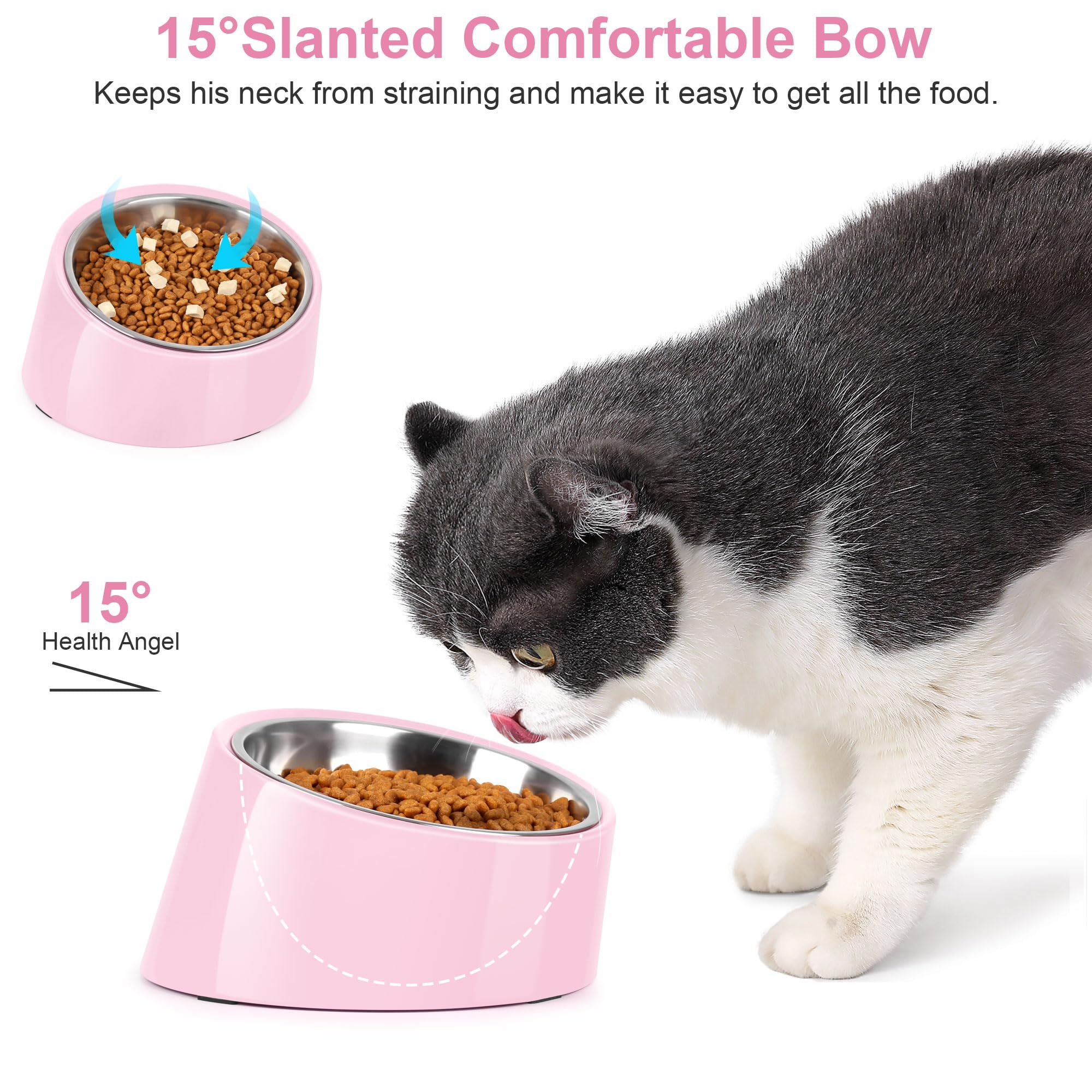 Petvillage plato desmontable limpiar fácilmente tras las comidas.