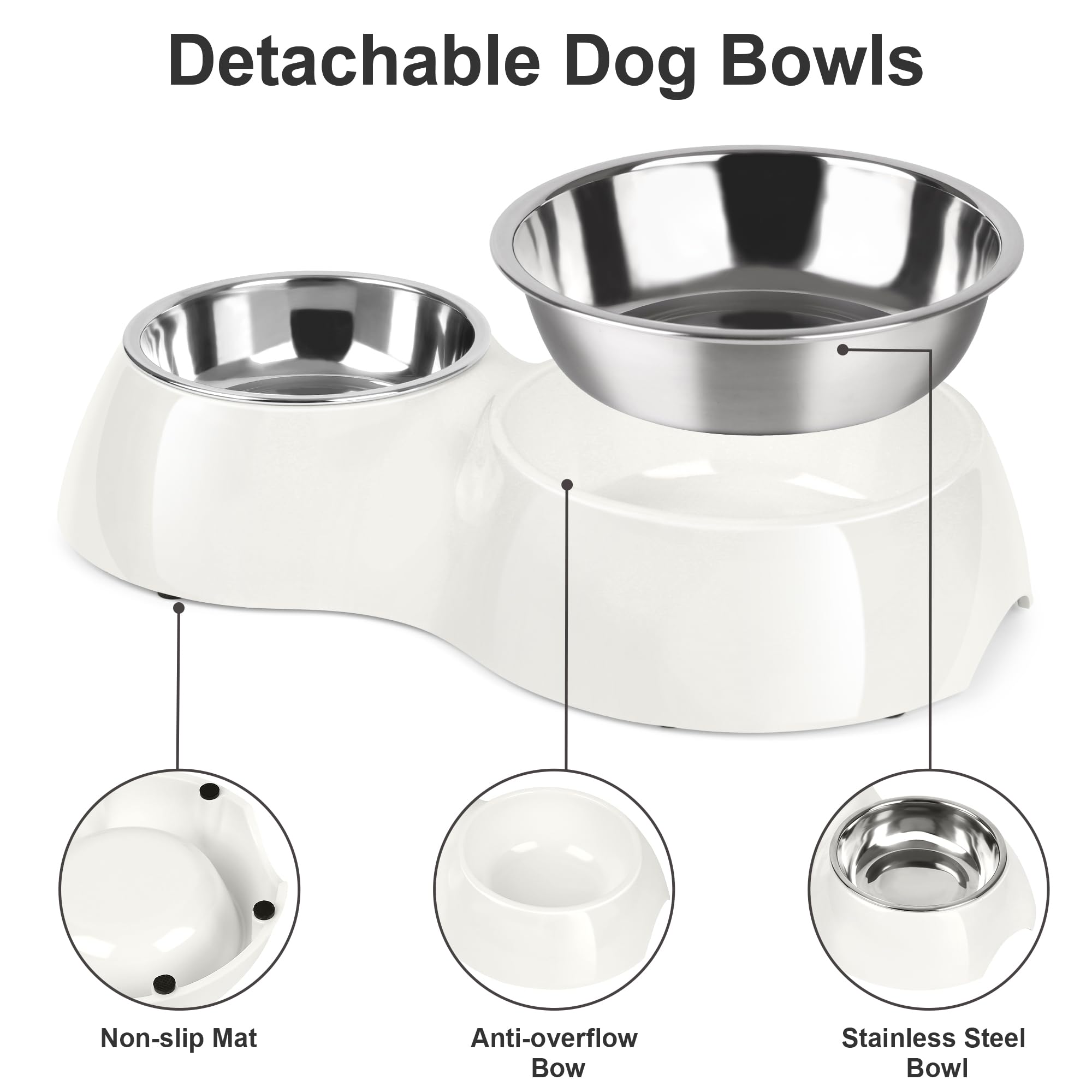 PetVillage soporte elevado mejora la altura de alimentación para cuello cómodo.