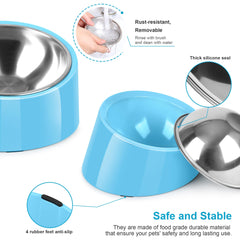 Petvillage tazón acero inoxidable duradero y seguro para alimento.