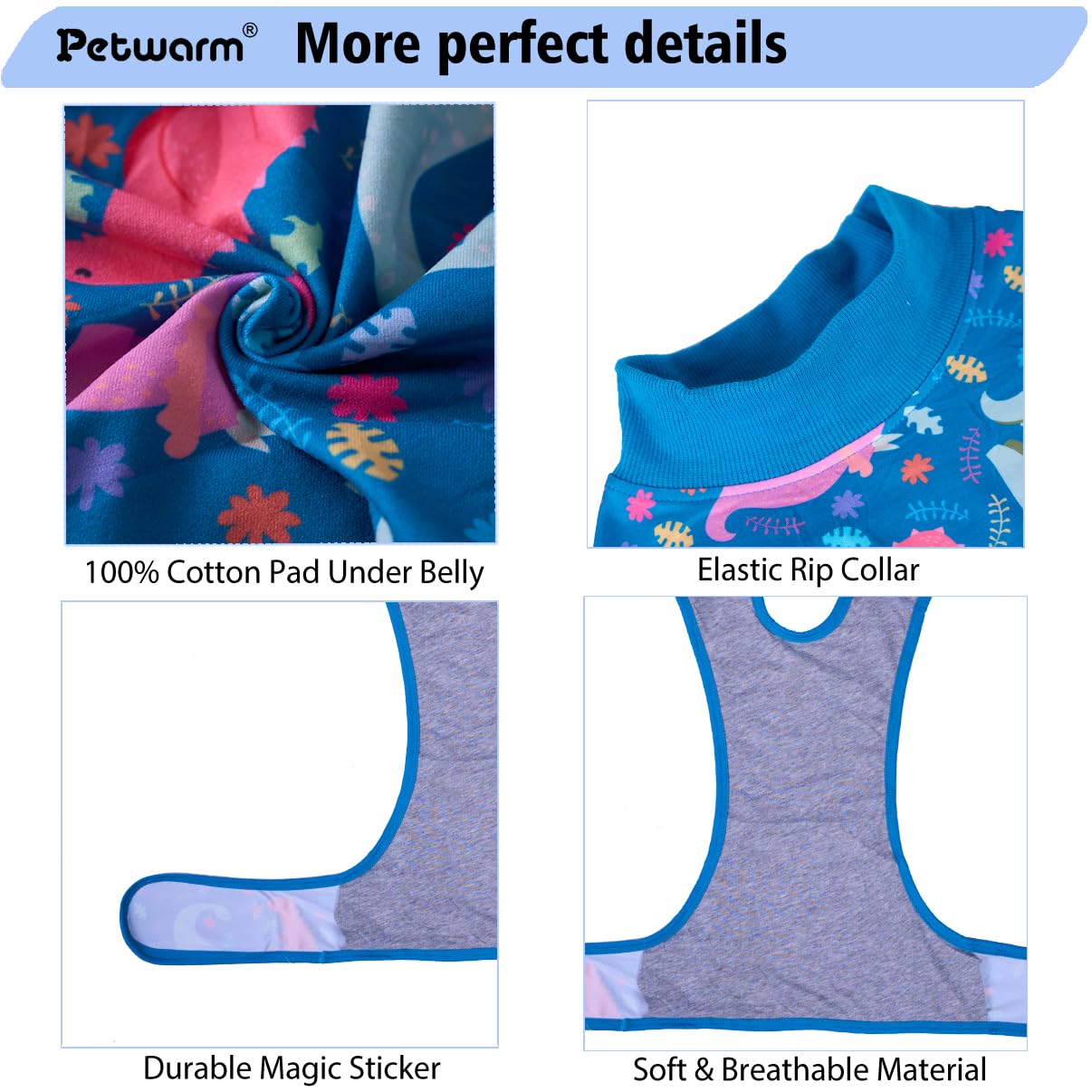PetWarm mono ligero y flexible que facilita comer y defecar.