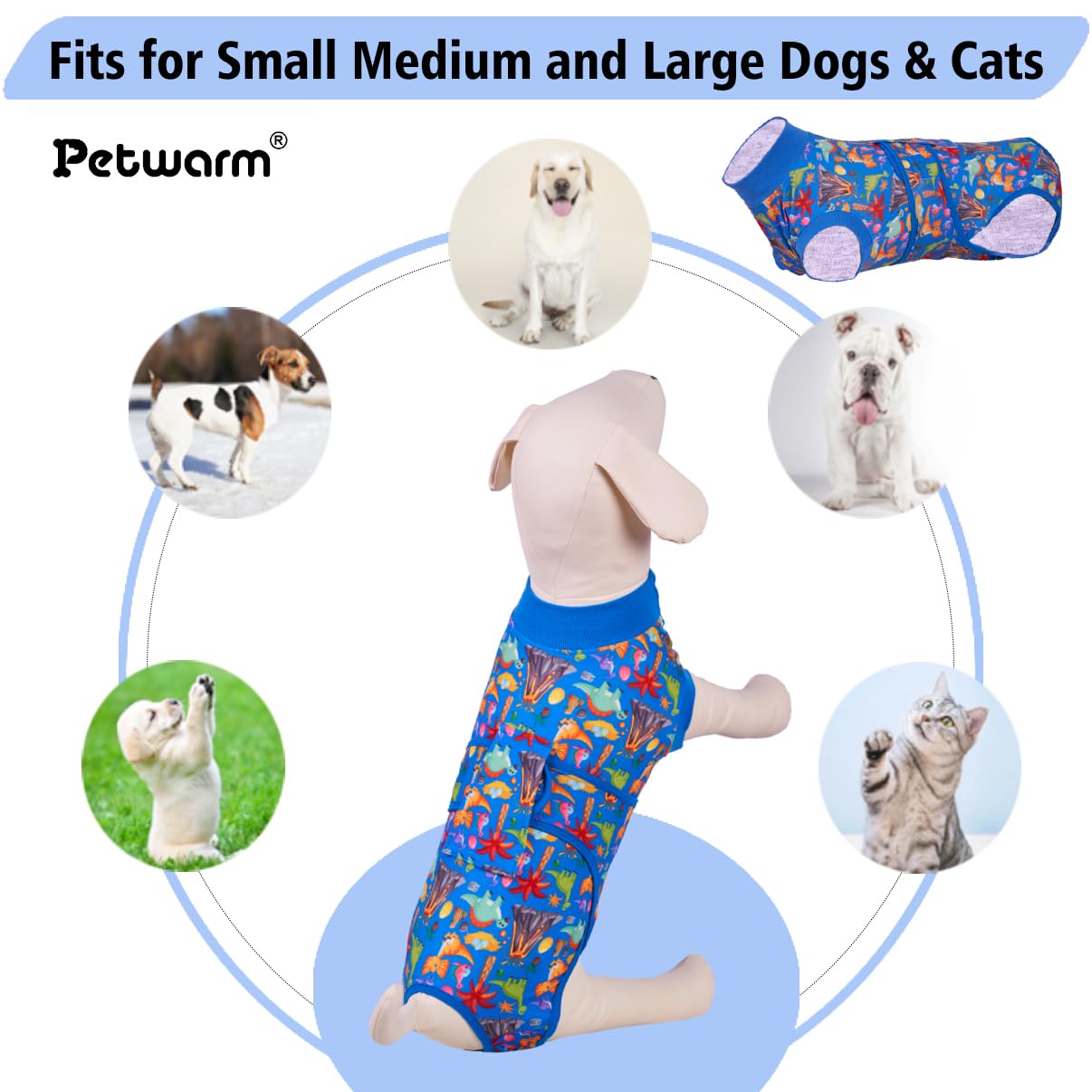 PetWarm protección de abdomen en algodón para tranquilidad y limpieza.