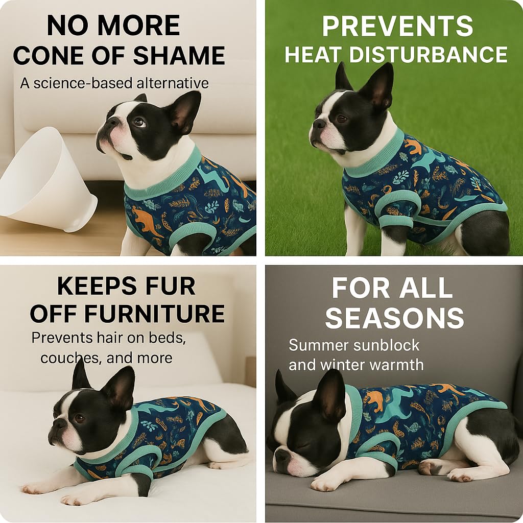 PetWarm prenda funcional para mascotas activas con patrón divertido