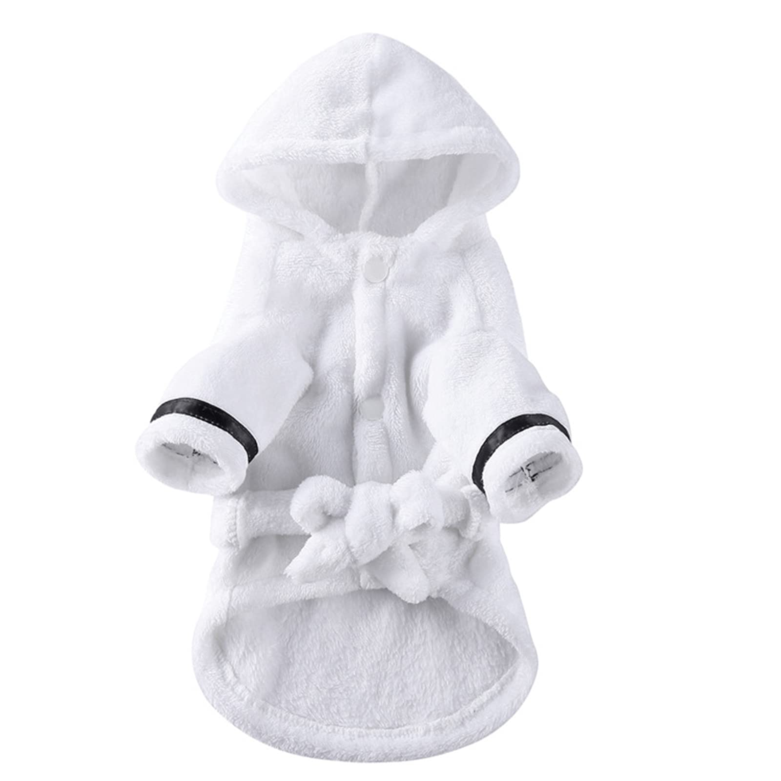 Petyoung bata de baño para mascotas, capucha frontal para secado rápido.