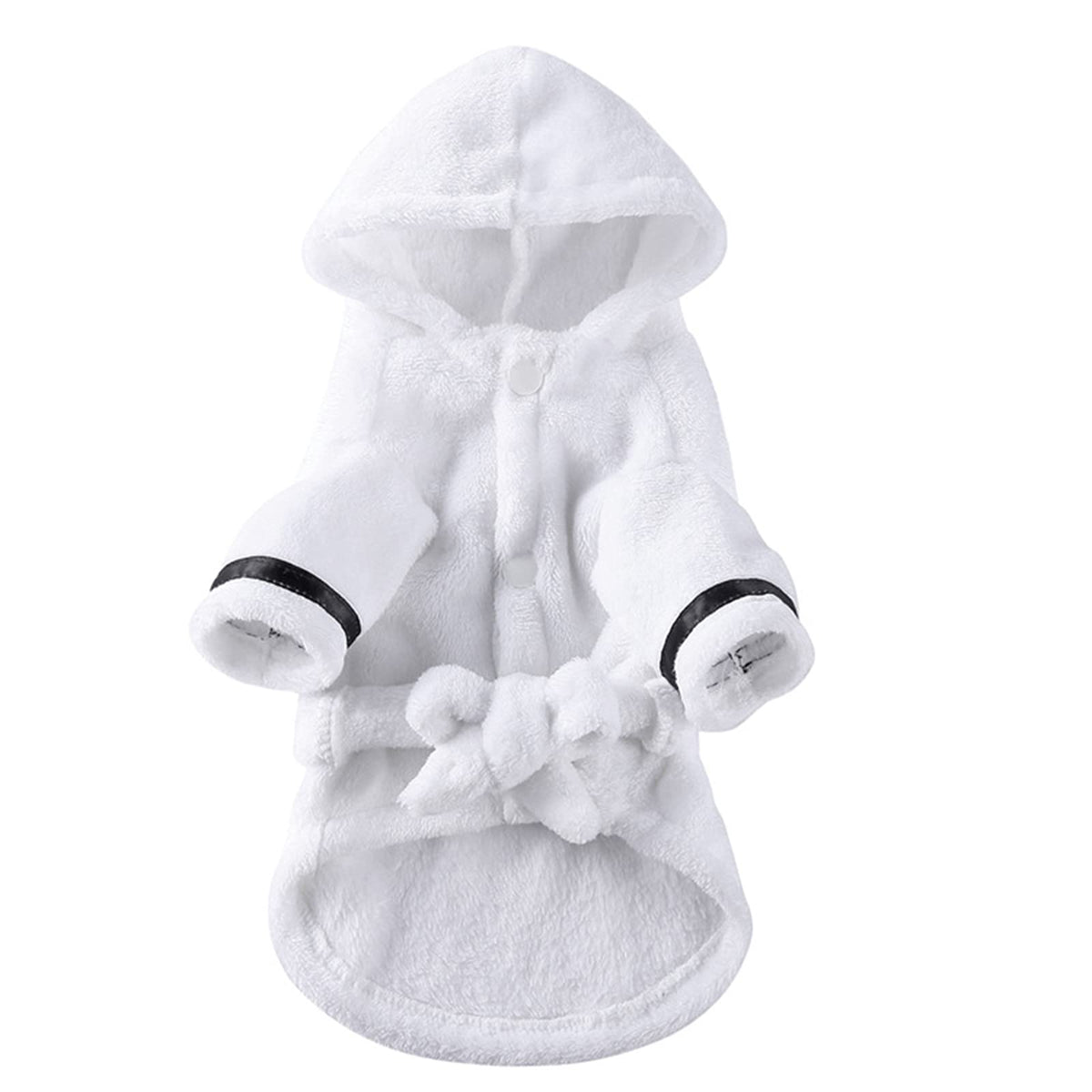 Petyoung bata de baño para mascotas, capucha frontal para secado rápido.